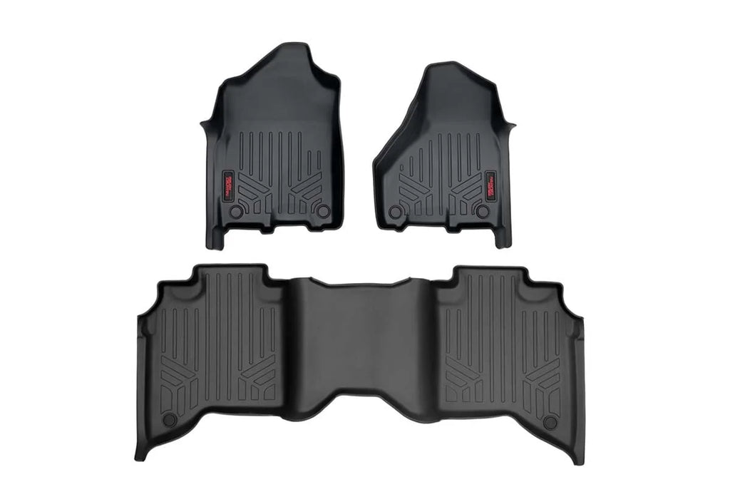 Rough Country Floor Mats | FR & RR | FR Bucket | Crew | Ram 2500 2WD/4WD (2019-2024) M-31430