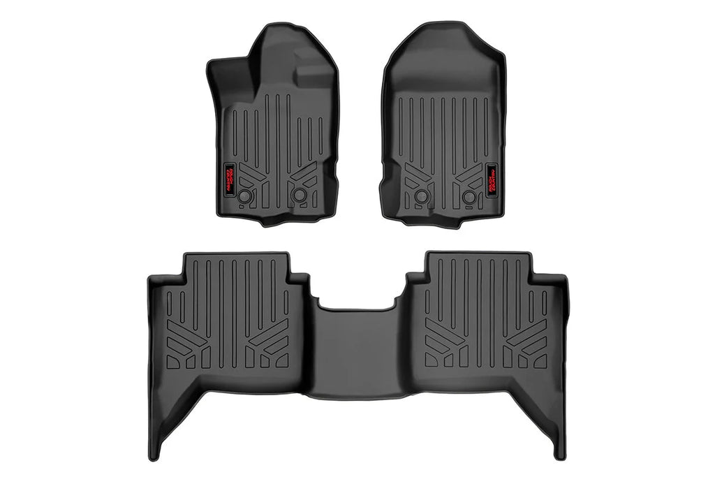 Rough Country Floor Mats | FR & RR | Ford Ranger 2WD/4WD (2019-2023) M-51002