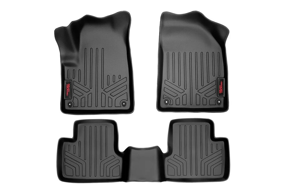 Rough Country Floor Mats | FR & RR | Jeep Cherokee KL 2WD/4WD (2014-2023) M-61702 - Main Product View