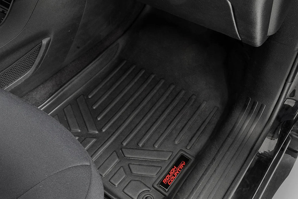 Rough Country Floor Mats | FR & RR | Jeep Cherokee KL 2WD/4WD (2014-2023) M-61702 - Side View