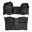 Load image into Gallery viewer, Rough Country Floor Mats | FR &amp; RR | OV Hump | Crew | Chevy/GMC 1500/2500HD (07-14) M-21073