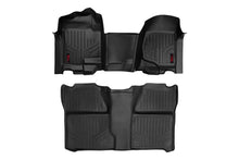 Load image into Gallery viewer, Rough Country Floor Mats | FR &amp; RR | OV Hump | Crew | Chevy/GMC 1500/2500HD (07-14) M-21073