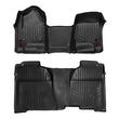 Load image into Gallery viewer, Rough Country Floor Mats | FR &amp; RR | OV Hump | Crew | Chevy/GMC 1500/2500HD/3500HD 2WD/4WD M-21143 - Main Product View
