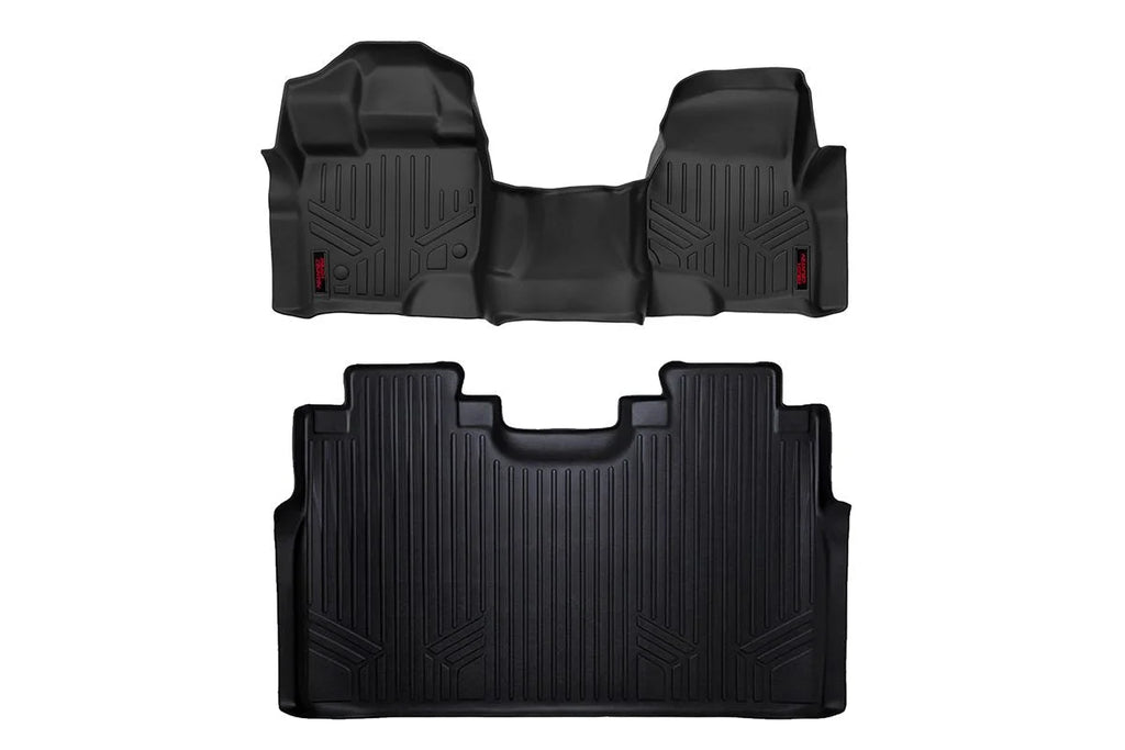Rough Country Floor Mats | FR & RR | Over Hump | Ford F-150 (15-24)/F-150 Lightning (22-24)/Raptor (17-24) M-51153 - Main ...