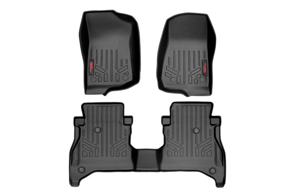 Rough Country Floor Mats | FR & RR | RR Non-Lock | Jeep Gladiator JT 4WD (2020-2024) M-61505 - Main Product View
