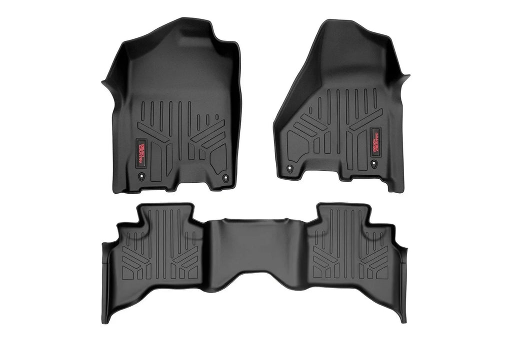 Rough Country Floor Mats | FR/RR | Quad Cab | Ram 1500 2WD/4WD (2012-2018 & Classic) M-31212