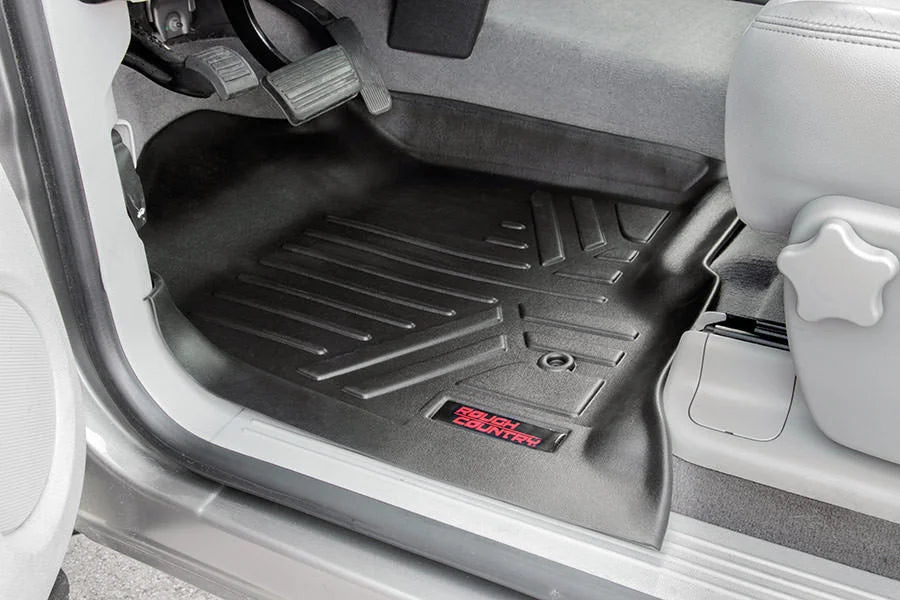 Rough Country Floor Mats | Front | Chevy/GMC 1500/2500HD/3500HD (07-13) M-2071 - Installation View