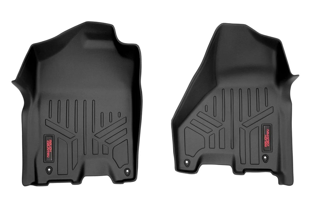 Rough Country Floor Mats | Front | Crew/Mega Cab | Ram 1500/2500/3500 2WD/4WD (2012-2018 & Classic) M-3141 - Main Product ...