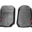 Load image into Gallery viewer, Rough Country Floor Mats | Front | Jeep Wrangler JK/Wrangler Unlimited  (2007-2013) M-6141 - Main Product View