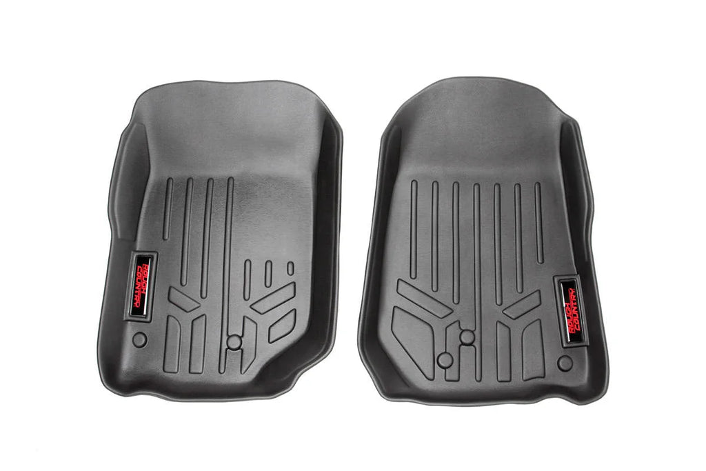 Rough Country Floor Mats | Front | Jeep Wrangler TJ (97-06)/Wrangler Unlimited (04-06) M-60200