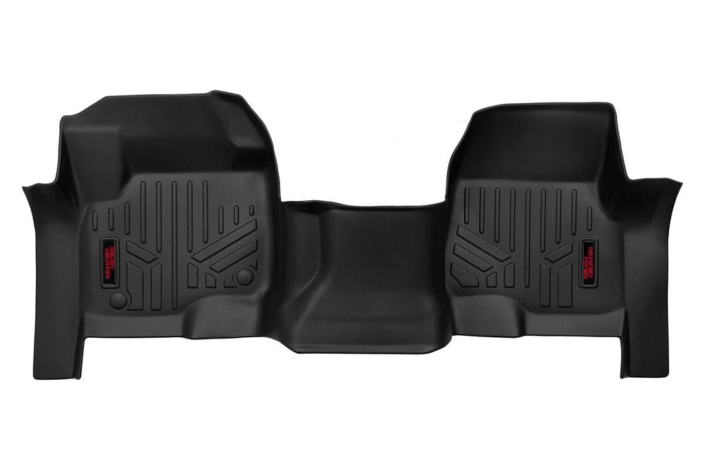 Rough Country Floor Mats | Front | Over Hump | Ford F-250/F-350 Super Duty 2WD/4WD (17-24) M-5117