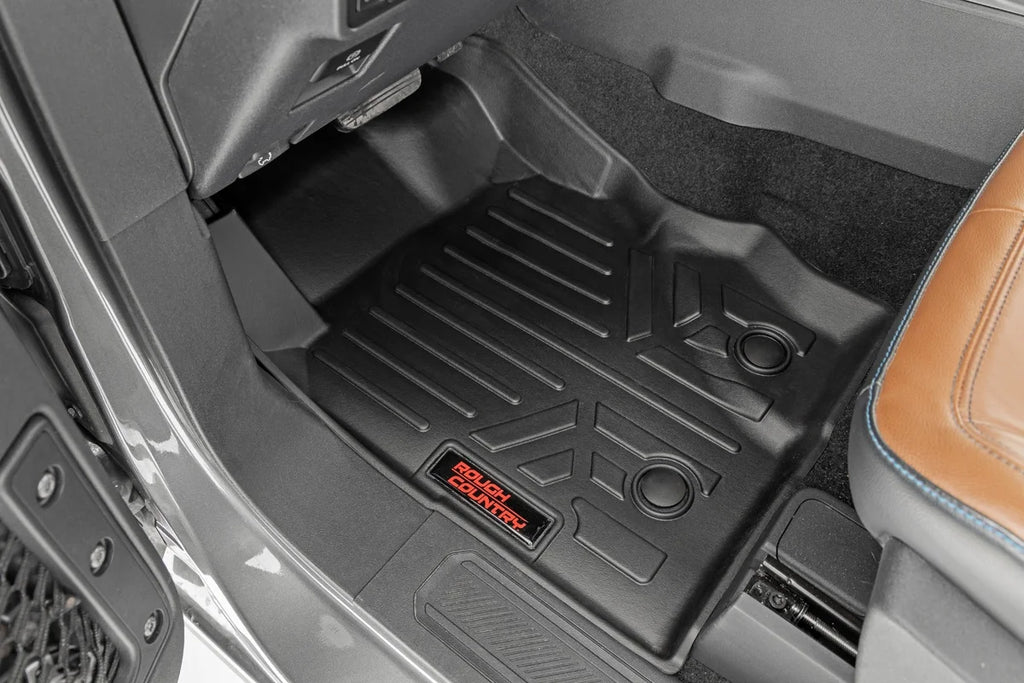 Rough Country Floor Mats | Front & Rear | Ford Bronco 4WD (2021-2024) M-51602 - Installation View