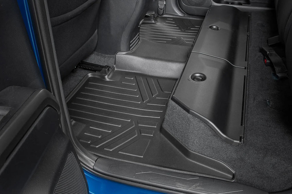 Rough Country Floor Mats | Front and Rear | Toyota Tacoma 2WD/4WD (2016-2023) M-71216 - Back View