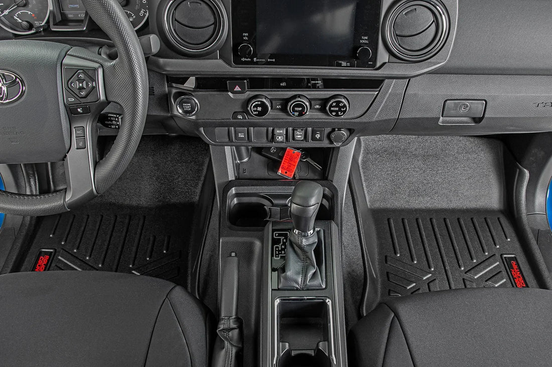 Rough Country Floor Mats | Front and Rear | Toyota Tacoma 2WD/4WD (2016-2023) M-71216 - Additional View 5