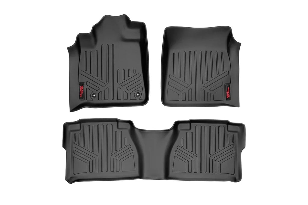 Rough Country Floor Mats | Front and Rear l Double Cab | Toyota Tundra 2WD/4WD (2007-2011) M-70713