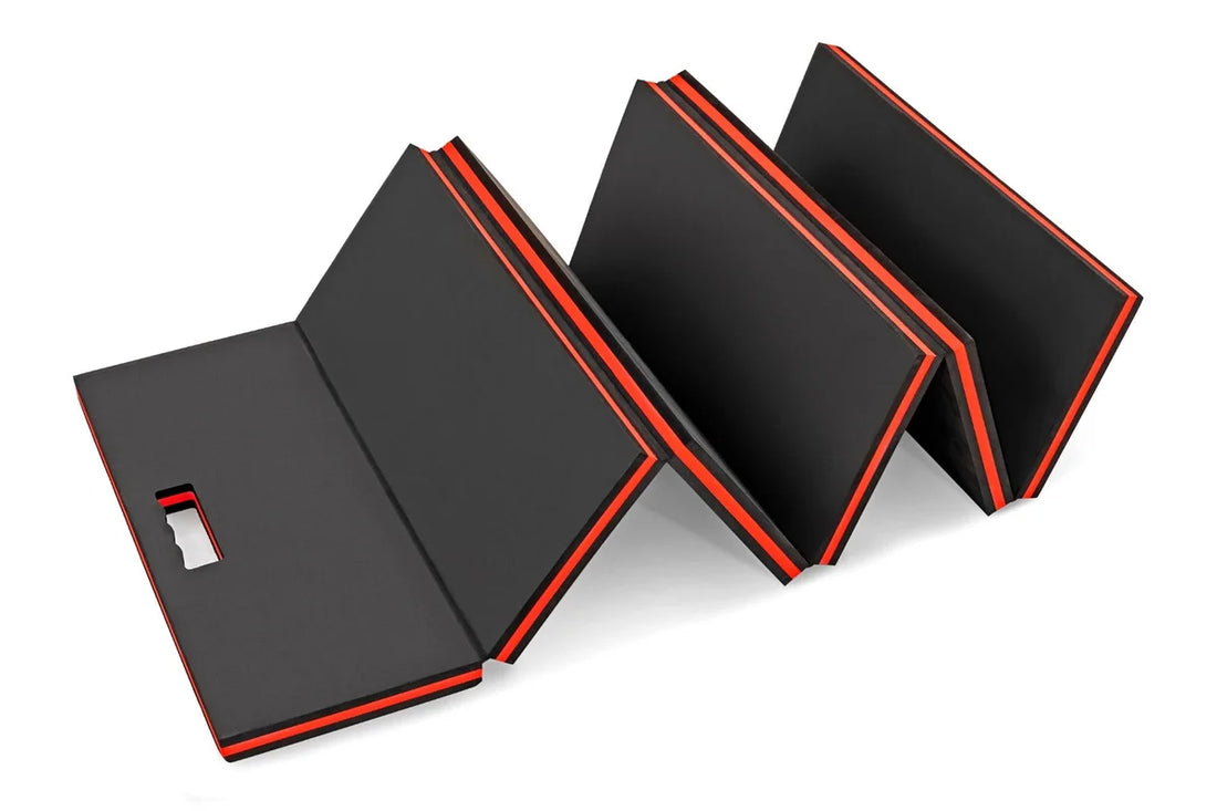 Rough Country Folding Mechanics Mat | 1.25" Thick EVA Foam | 22 x 55 inches 99023 - Back View