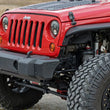 Load image into Gallery viewer, Rough Country Front Bumper Caps | Jeep Wrangler JK/Wrangler Unlimited  (2007-2018) 1047 - Installation View