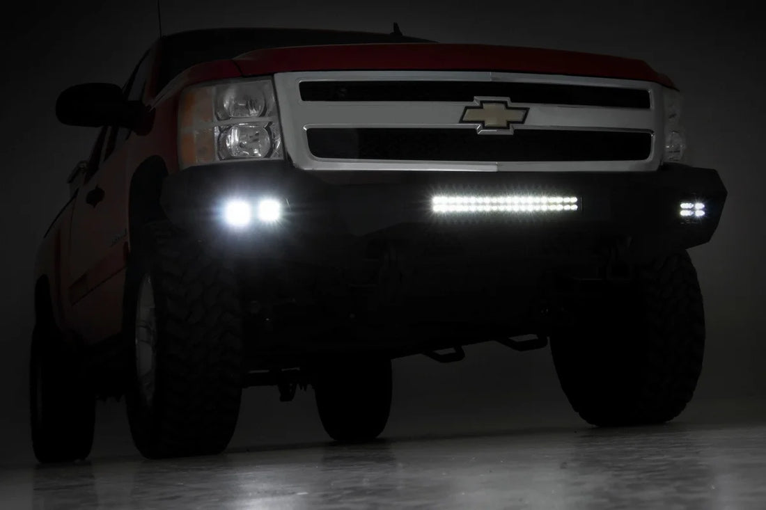 Rough Country Front Bumper | Chevy Silverado 1500 2WD/4WD (2007-2013) 10769 - Installation View