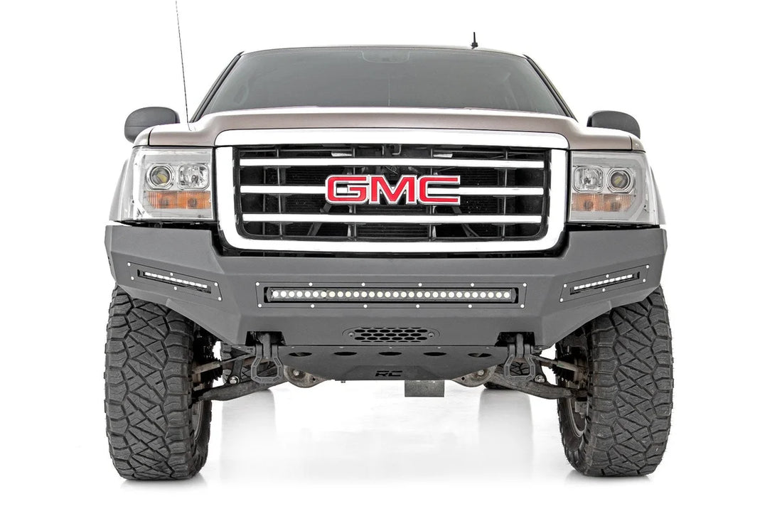 Rough Country Front Bumper | Fabricated | Prerunner | GMC Sierra 1500 2WD/4WD (2007-2013) 10912 - Side View
