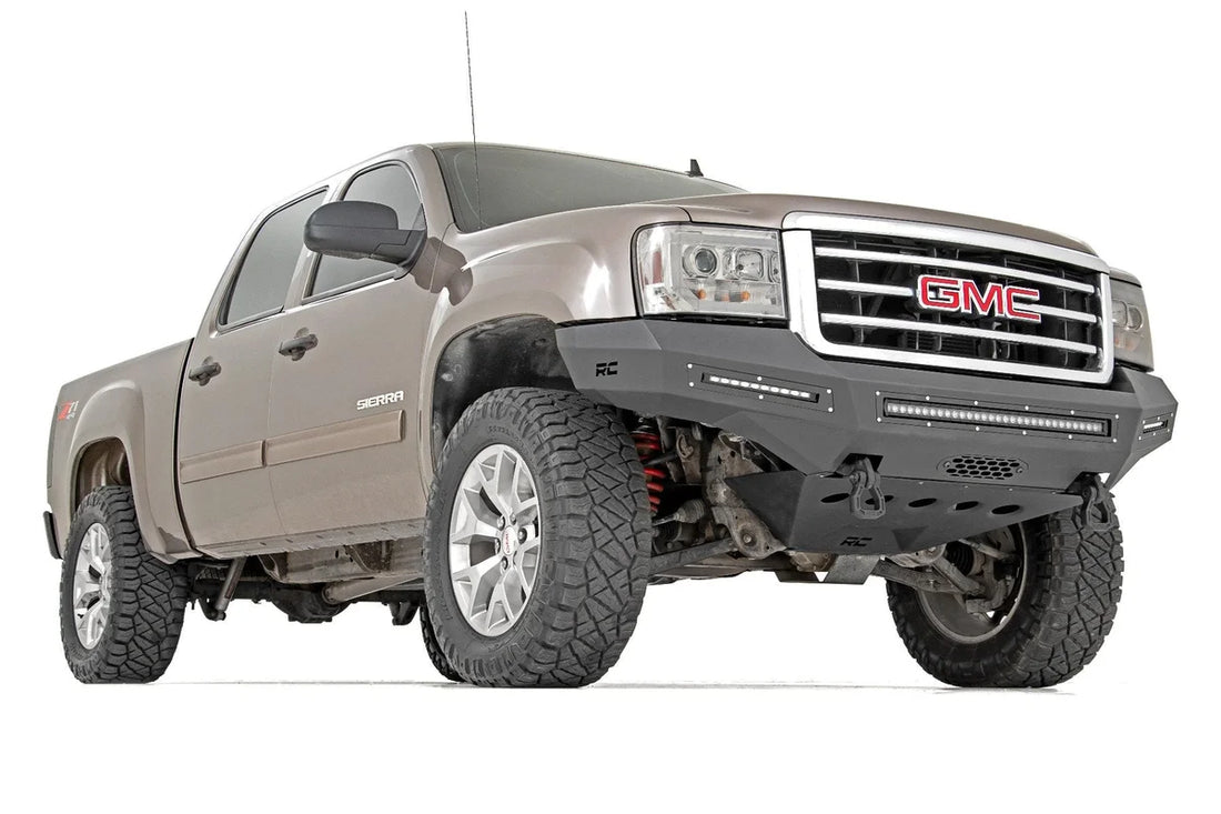 Rough Country Front Bumper | Fabricated | Prerunner | GMC Sierra 1500 2WD/4WD (2007-2013) 10912 - Back View