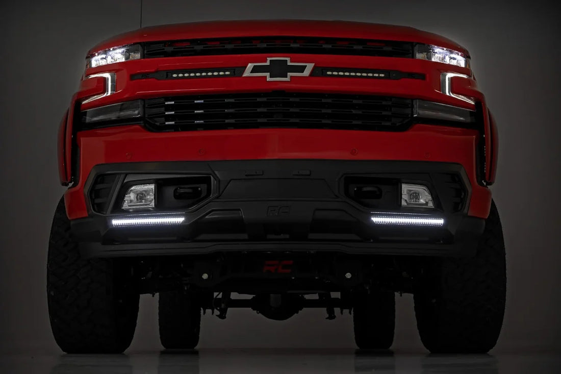 Rough Country Front Bumper Fascia Cover Kit | Chevy Silverado 1500 2WD/4WD (2019-2022) 99028 - Installation View