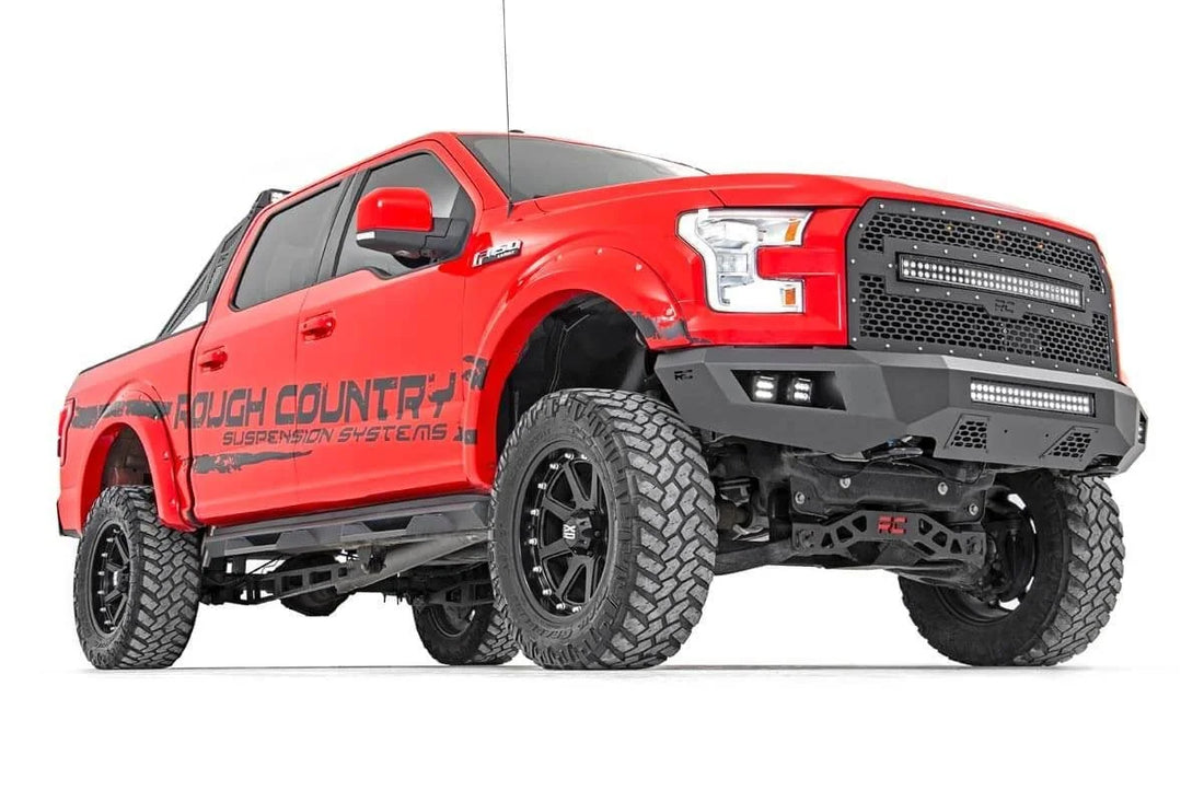 Rough Country Front Bumper | Ford F-150 2WD/4WD (2015-2017) 10770 - Side View