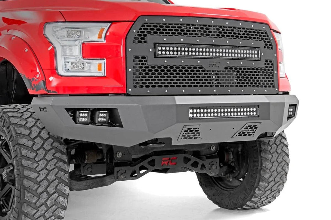 Rough Country Front Bumper | Ford F-150 2WD/4WD (2015-2017) 10770 - Installation View