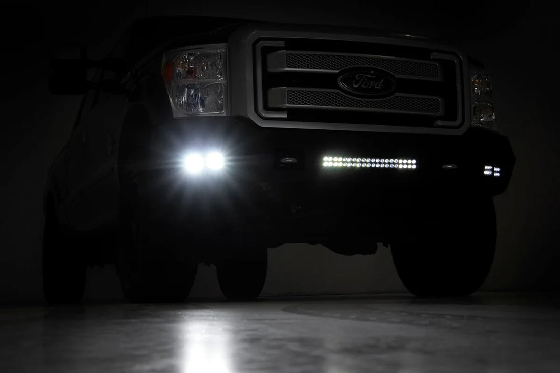 Rough Country Front Bumper | Ford F-250/F-350 Super Duty 2WD/4WD (2011-2016) 10783 - Back View