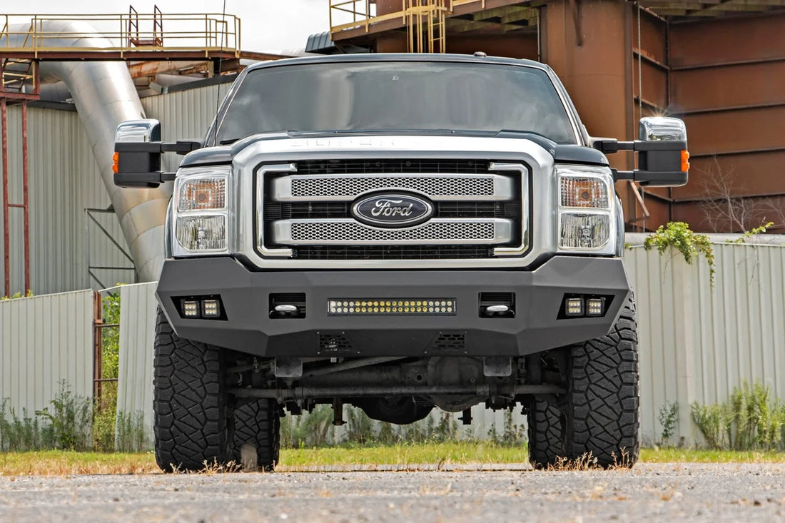 Rough Country Front Bumper | Ford F-250/F-350 Super Duty 2WD/4WD (2011-2016) 10783 - Installation View