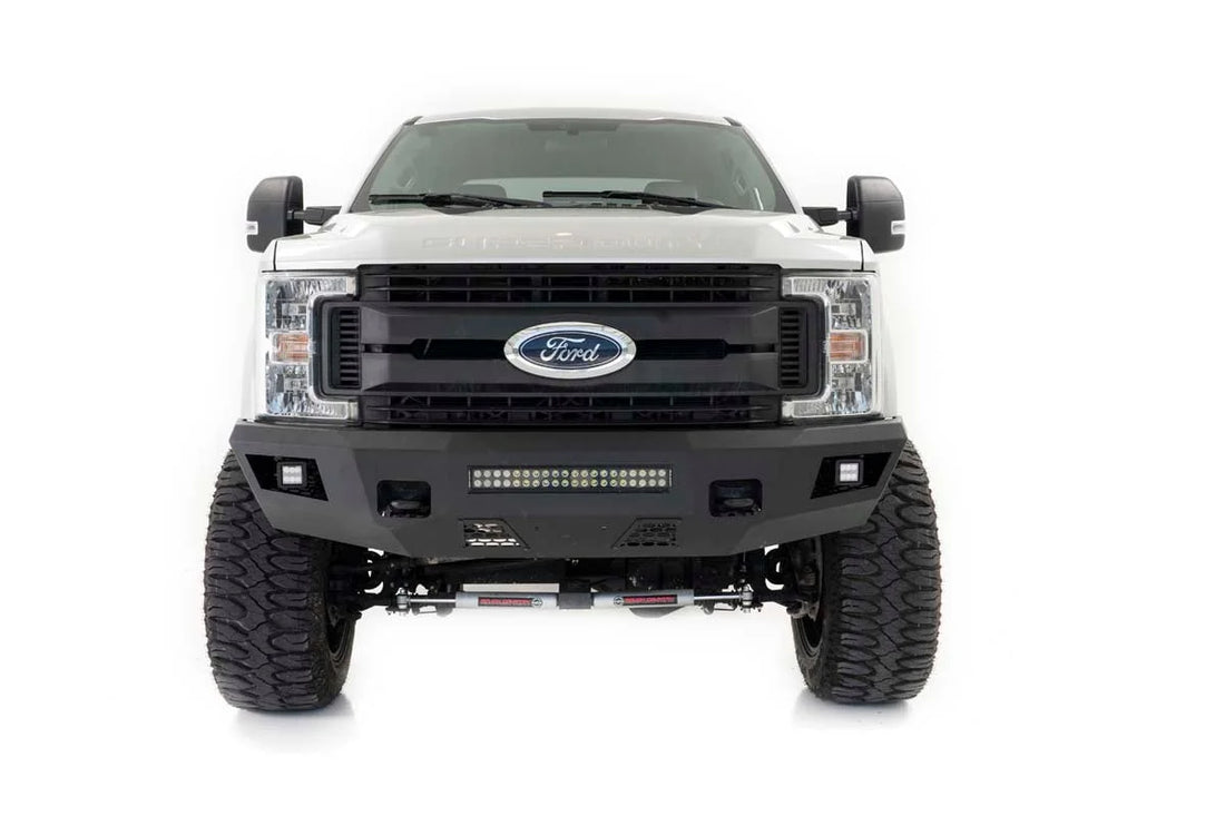 Rough Country Front Bumper | Ford F-250/F-350 Super Duty 2WD/4WD (2017-2022) 10787 - Side View