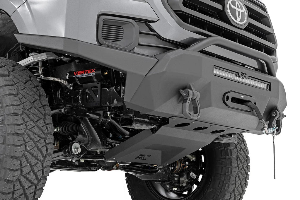 Rough Country Front Bumper | High Clearance | Hybrid | 20" Blk DRL LED | Toyota Tacoma (16-23) 10725 - Back View