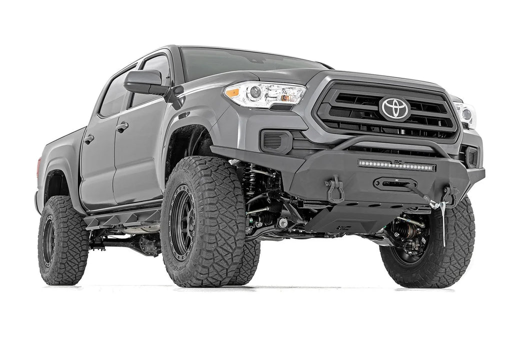 Rough Country Front Bumper | High Clearance | Hybrid | 20" Blk DRL LED | Toyota Tacoma (16-23) 10725 - Additional View 5