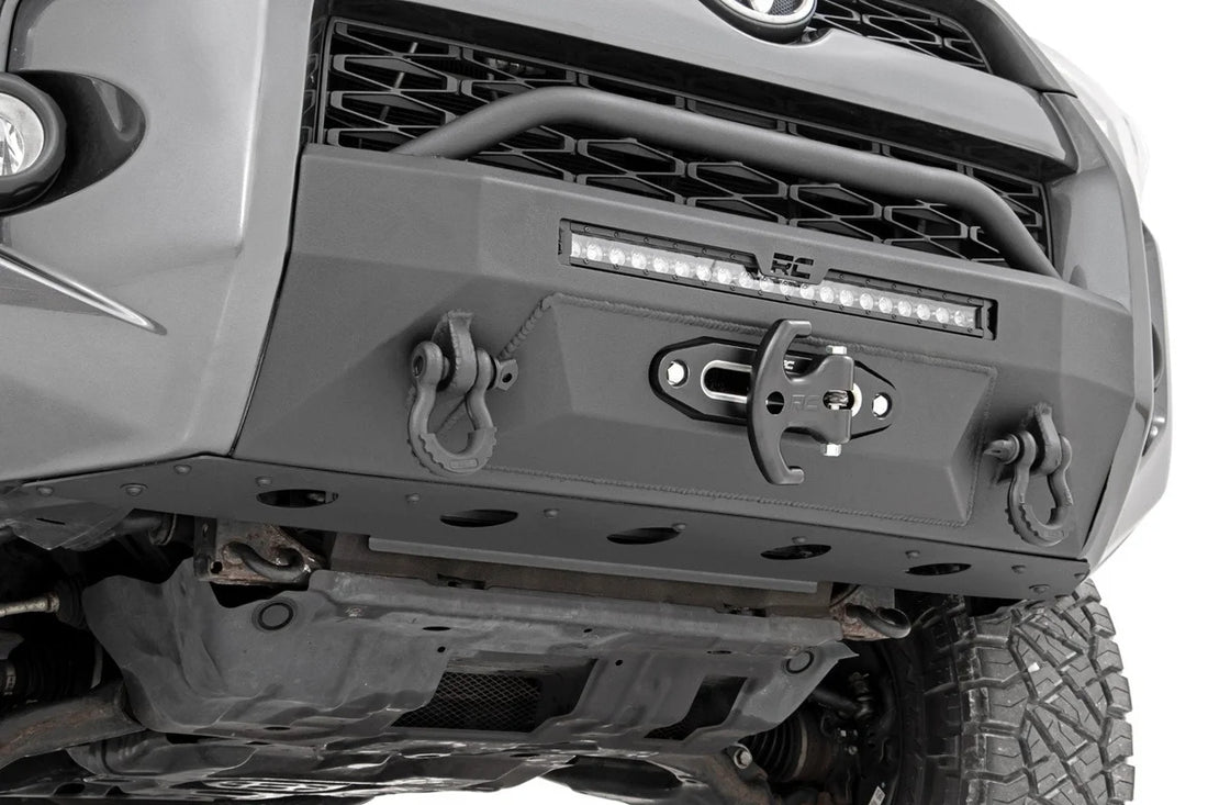 Rough Country Front Bumper | Hybrid | 20" Blk LED | Amber | Toyota 4Runner 2WD/4WD (14-24) - Additional View 6