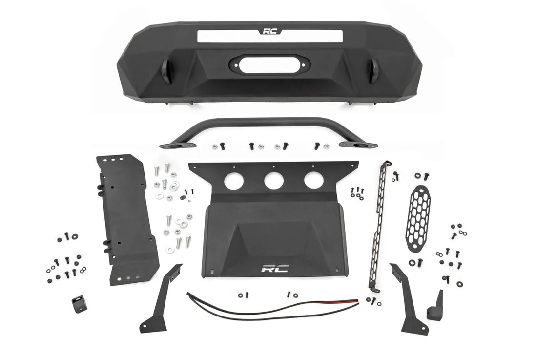 Rough Country Front Bumper | Hybrid | Toyota Tacoma 2WD/4WD (2016-2023) 10712 - Installation View