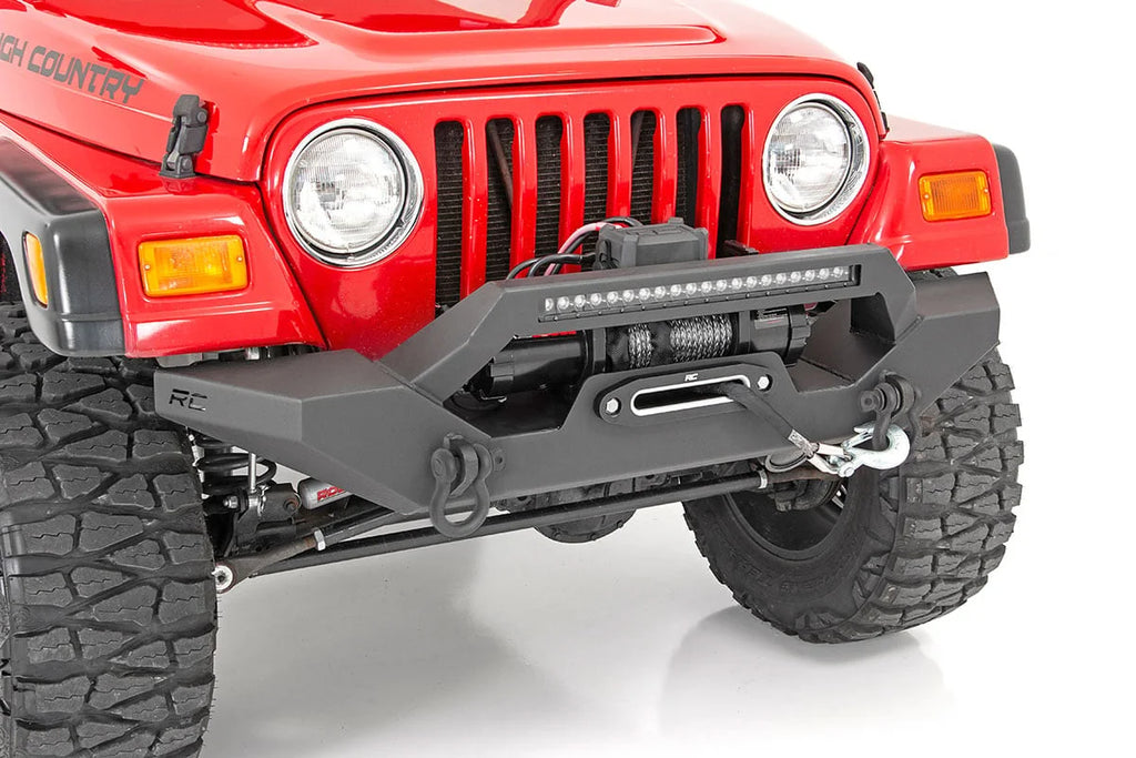 Rough Country Front Bumper | Rock Crawler | Jeep Wrangler TJ (97-06)/Wrangler Unlimited (04-06) 10595 - Front View