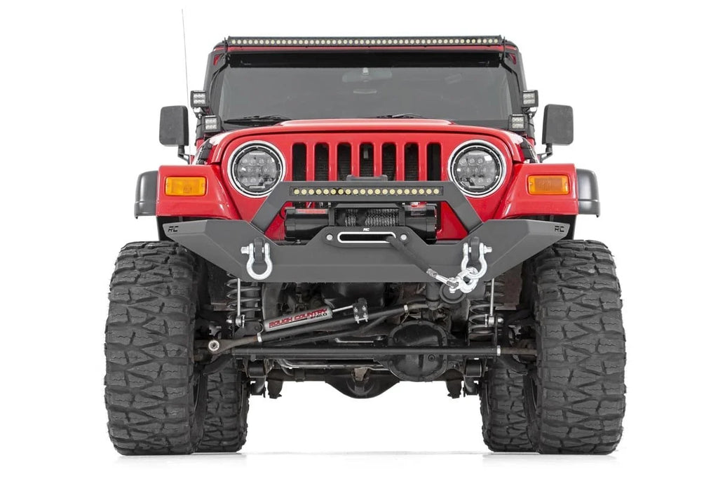 Rough Country Front Bumper | Rock Crawler | Jeep Wrangler TJ (97-06)/Wrangler Unlimited (04-06) 10595 - Side View