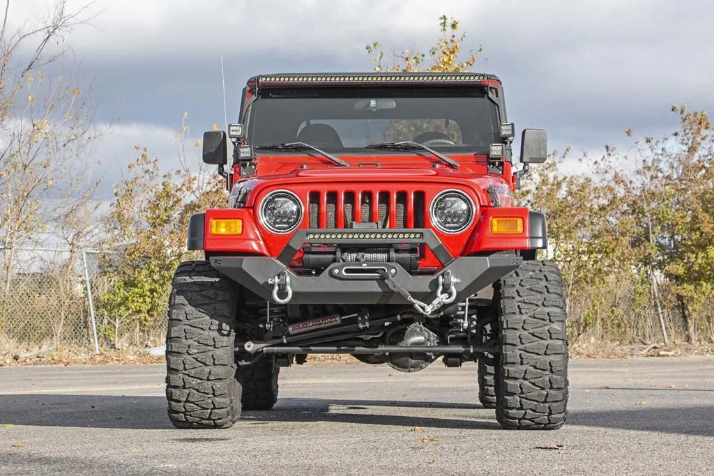 Rough Country Front Bumper | Rock Crawler | Jeep Wrangler TJ (97-06)/Wrangler Unlimited (04-06) 10595 - Additional View 5