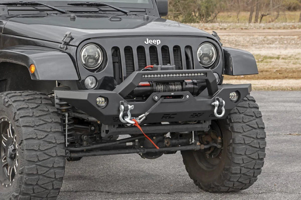 Rough Country Front Bumper | Sport | OE Fog | Jeep Gladiator JT/Wrangler JK & JL/Wrangler Unlimited 4WD 10596 - Main Produ...