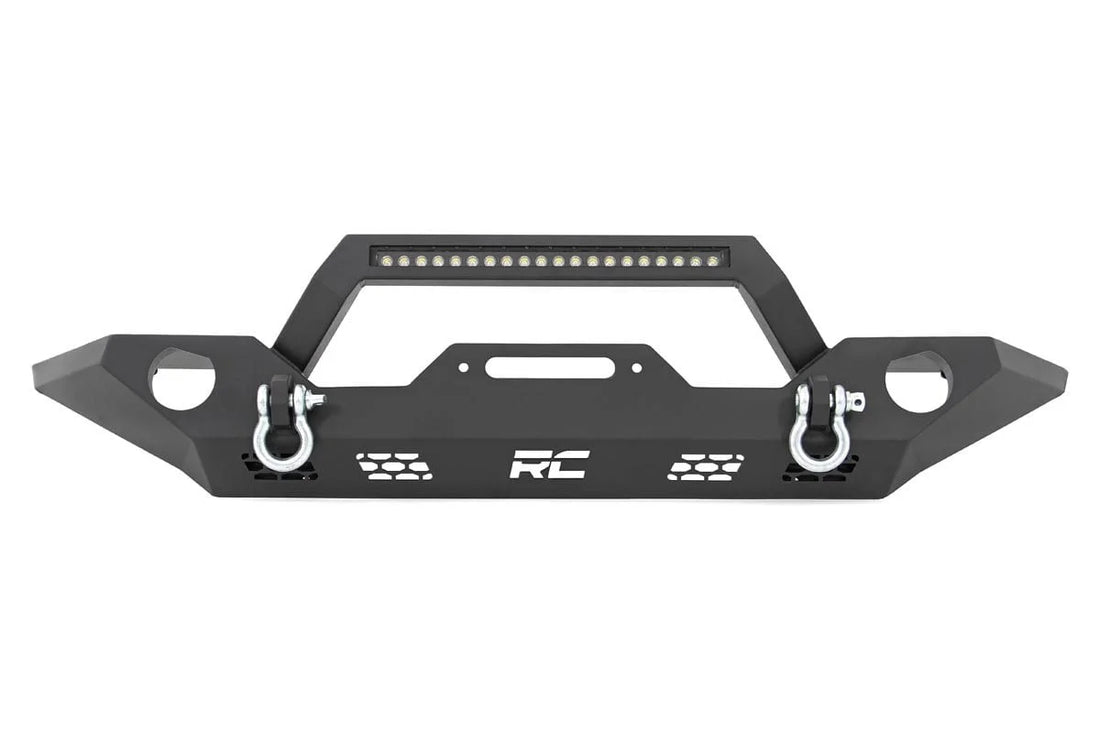 Rough Country Front Bumper | Sport | OE Fog | Jeep Gladiator JT/Wrangler JK & JL/Wrangler Unlimited 4WD 10596 - Additional...