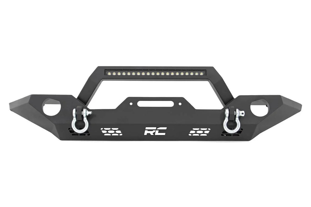 Rough Country Front Bumper | Sport | OE Fog | Jeep Gladiator JT/Wrangler JK & JL/Wrangler Unlimited 4WD 10596 - Additional...