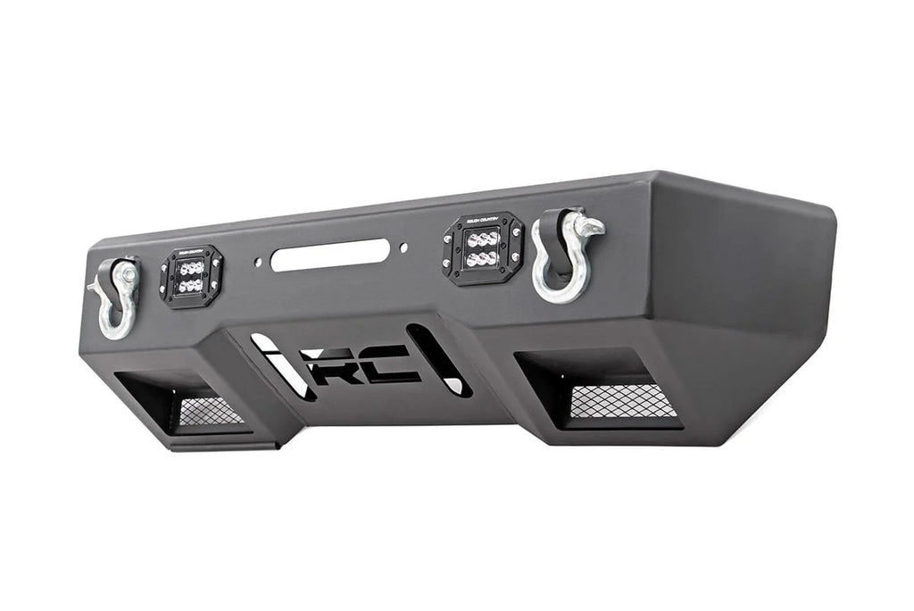 Rough Country Front Bumper | Stubby | BLK LED | Jeep Gladiator JT/Wrangler JK & JL/Wrangler Unlimited 4WD 11831