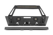 Load image into Gallery viewer, Rough Country Front Bumper | Stubby | Trail | Jeep Gladiator JT/Wrangler JK &amp; JL/Wrangler Unlimited 10597A - Front View