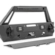 Load image into Gallery viewer, Rough Country Front Bumper | Stubby | Trail | Jeep Gladiator JT/Wrangler JK &amp; JL/Wrangler Unlimited 10597A - Front View