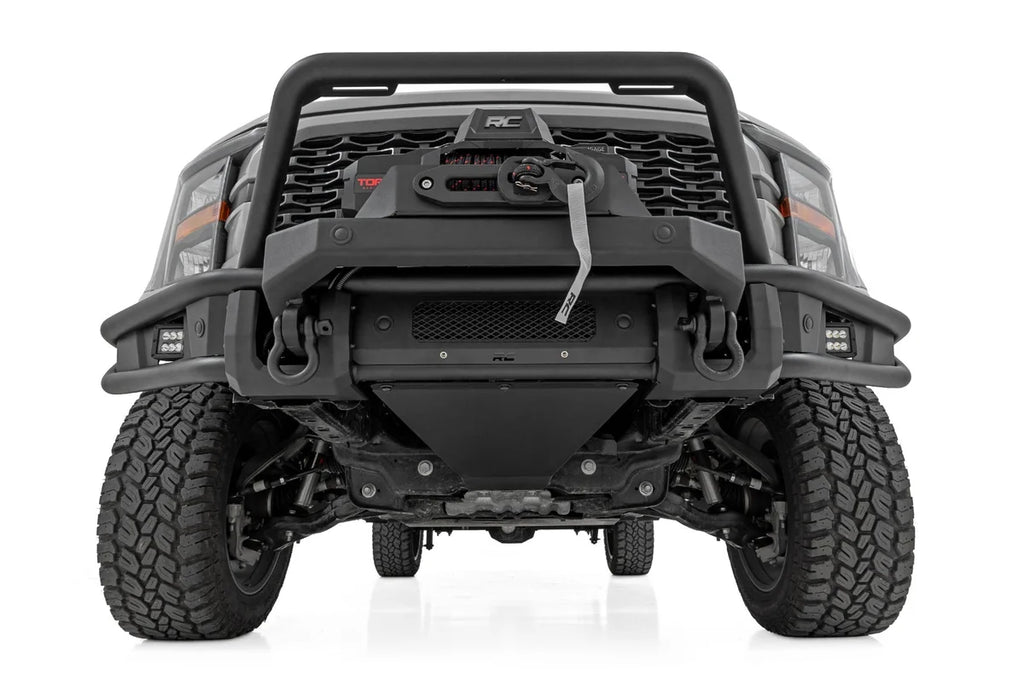 Rough Country Front Bumper | Tubular |Winch Mount | Ford F-150 2WD/4WD (2021-2023) 51216W - Back View