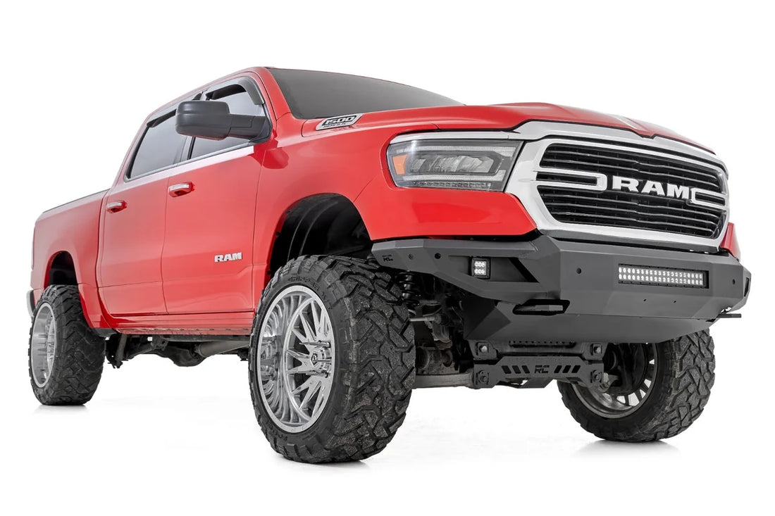Rough Country Front Bumper w/Skid Plate | Ram 1500 2WD/4WD (2019-2024) 10808A - Back View
