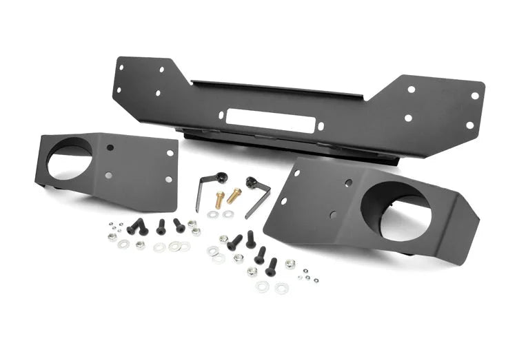 Rough Country Front Hybrid Stubby Bumper | Fog Mounts | Jeep Wrangler JK/Wrangler Unlimited (07-18) 1062 - Main Product View