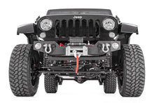 Load image into Gallery viewer, Rough Country Front Hybrid Stubby Bumper | Fog Mounts | Jeep Wrangler JK/Wrangler Unlimited (07-18) 1062 - Side View