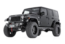 Load image into Gallery viewer, Rough Country Front Hybrid Stubby Bumper | Fog Mounts | Jeep Wrangler JK/Wrangler Unlimited (07-18) 1062 - Back View