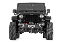 Load image into Gallery viewer, Rough Country Front Hybrid Stubby Bumper | Fog Mounts | Jeep Wrangler JK/Wrangler Unlimited (07-18) 1062 - Installation View