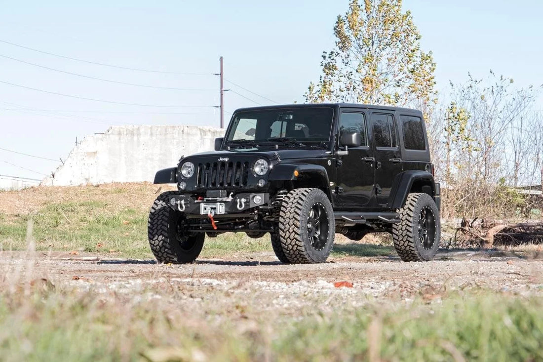 Rough Country Front Hybrid Stubby Bumper | Fog Mounts | Jeep Wrangler JK/Wrangler Unlimited (07-18) 1062 - Additional View 6